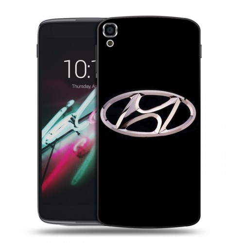 Дизайнерский пластиковый чехол для Alcatel One Touch Idol 3 (5.5) Hyundai