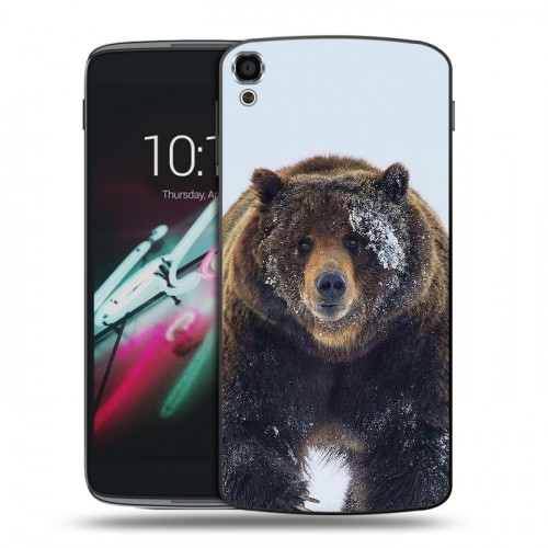 Дизайнерский пластиковый чехол для Alcatel One Touch Idol 3 (5.5) Медведь
