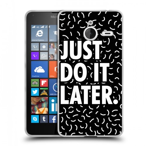 Дизайнерский пластиковый чехол для Microsoft Lumia 640 XL Дизайнерские надписи 