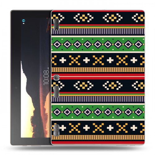 Дизайнерский силиконовый чехол для Lenovo Tab 2 A10 Этнические мотивы