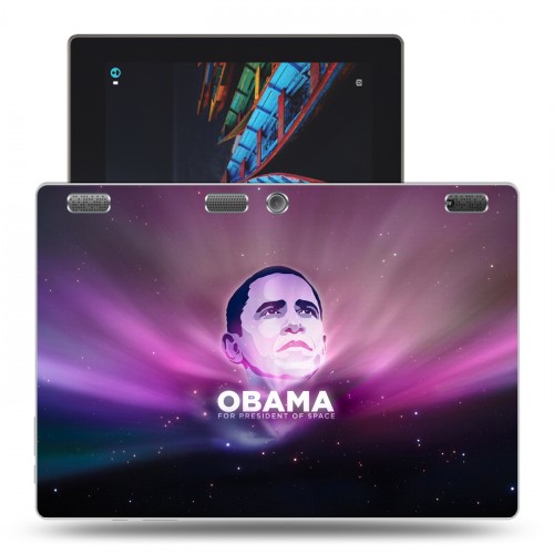 Дизайнерский силиконовый чехол для Lenovo Tab 2 A10 Барак Обама
