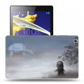 Дизайнерский силиконовый чехол для Lenovo Tab 2 A8 Ежик в тумане