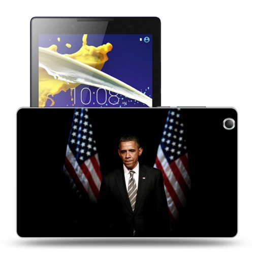 Дизайнерский силиконовый чехол для Lenovo Tab 2 A8 Барак Обама