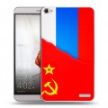Дизайнерский пластиковый чехол для Huawei MediaPad X2 Флаг СССР 