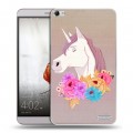 Дизайнерский пластиковый чехол для Huawei MediaPad X2 Животные с цветами