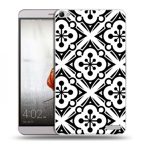 Дизайнерский пластиковый чехол для Huawei MediaPad X2 Черно-белые фантазии