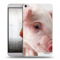 Дизайнерский пластиковый чехол для Huawei MediaPad X2 Свинки