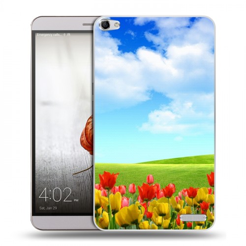 Дизайнерский пластиковый чехол для Huawei MediaPad X2 Тюльпаны