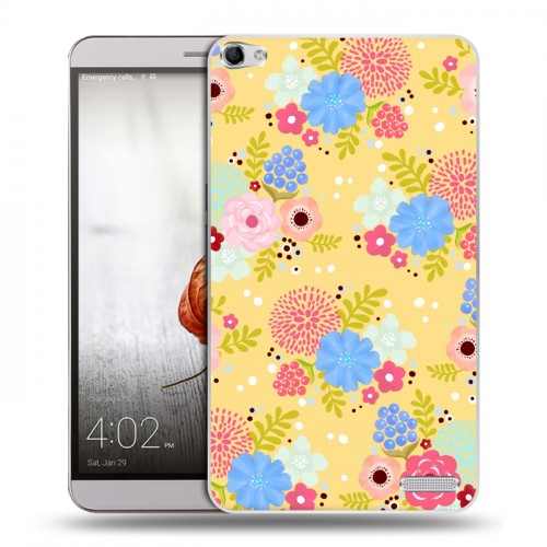 Дизайнерский пластиковый чехол для Huawei MediaPad X2 Причудливые цветы