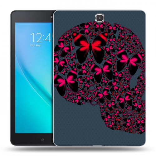 Дизайнерский силиконовый чехол для Samsung Galaxy Tab A 9.7 Текстурные черепа