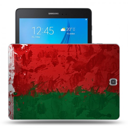 Дизайнерский силиконовый чехол для Samsung Galaxy Tab A 9.7 Флаг Белоруссии