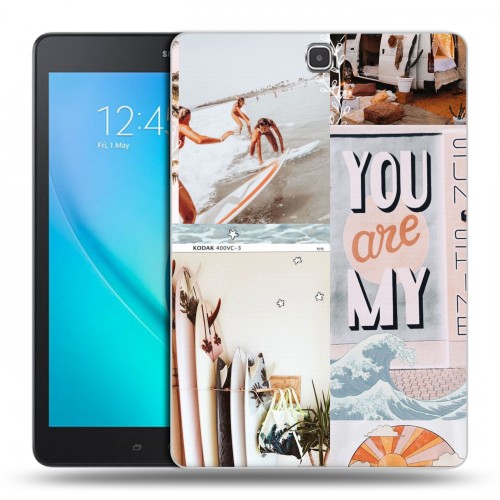Дизайнерский силиконовый чехол для Samsung Galaxy Tab A 9.7 Коллаж