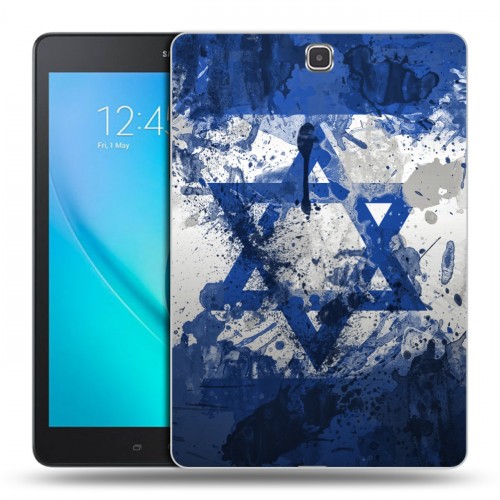 Дизайнерский силиконовый чехол для Samsung Galaxy Tab A 9.7 Флаг Израиля