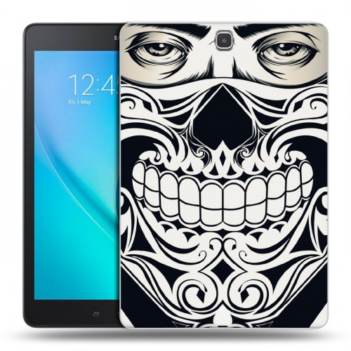 Дизайнерский силиконовый чехол для Samsung Galaxy Tab A 9.7 Маски Black White