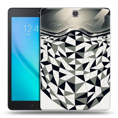 Дизайнерский силиконовый чехол для Samsung Galaxy Tab A 9.7 Маски Black White