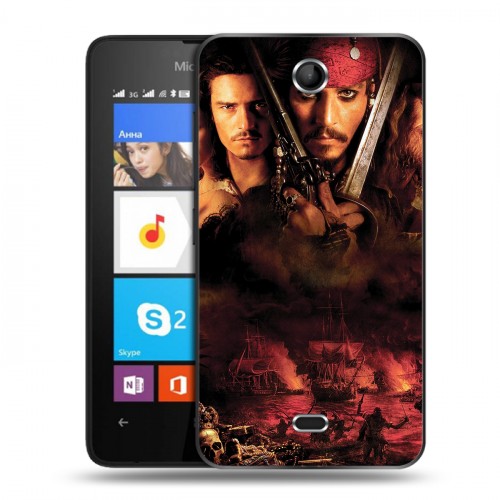 Дизайнерский силиконовый чехол для Microsoft Lumia 430 Dual SIM 	 Пираты карибского моря