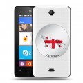 Дизайнерский силиконовый чехол для Microsoft Lumia 430 Dual SIM Грузия