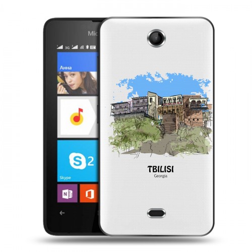 Дизайнерский силиконовый чехол для Microsoft Lumia 430 Dual SIM Грузия