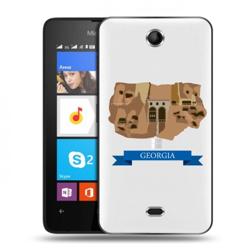 Дизайнерский силиконовый чехол для Microsoft Lumia 430 Dual SIM Грузия