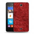 Дизайнерский силиконовый чехол для Microsoft Lumia 430 Dual SIM Текстуры мехов