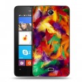 Дизайнерский силиконовый чехол для Microsoft Lumia 430 Dual SIM Перья