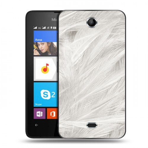 Дизайнерский силиконовый чехол для Microsoft Lumia 430 Dual SIM Перья