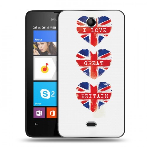 Дизайнерский силиконовый чехол для Microsoft Lumia 430 Dual SIM British love