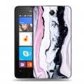 Дизайнерский силиконовый чехол для Microsoft Lumia 430 Dual SIM Мраморные узоры