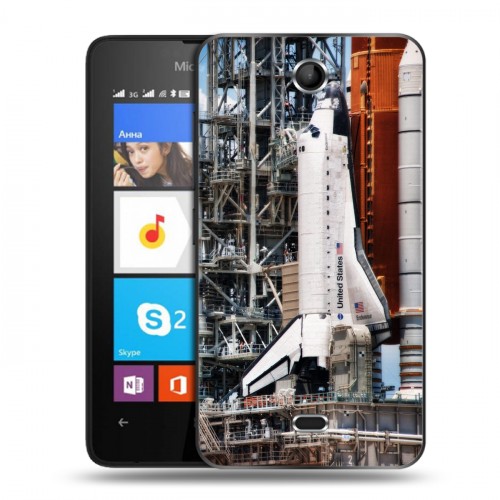 Дизайнерский силиконовый чехол для Microsoft Lumia 430 Dual SIM Космодром