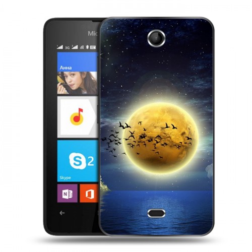 Дизайнерский силиконовый чехол для Microsoft Lumia 430 Dual SIM Луна