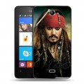 Дизайнерский силиконовый чехол для Microsoft Lumia 430 Dual SIM Пираты