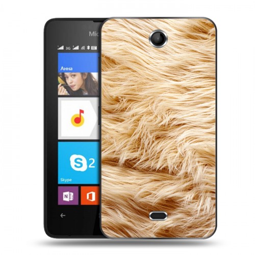 Дизайнерский силиконовый чехол для Microsoft Lumia 430 Dual SIM Текстуры мехов