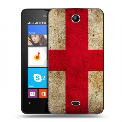 Дизайнерский силиконовый чехол для Microsoft Lumia 430 Dual SIM Флаг Грузии