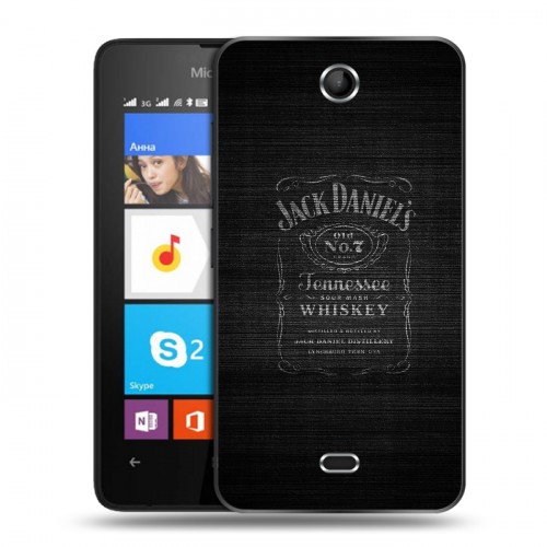 Дизайнерский силиконовый чехол для Microsoft Lumia 430 Dual SIM Jack Daniels