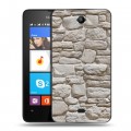 Дизайнерский силиконовый чехол для Microsoft Lumia 430 Dual SIM Текстура камня