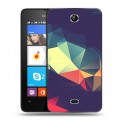 Дизайнерский силиконовый чехол для Microsoft Lumia 430 Dual SIM Геометрия радости