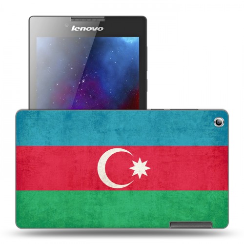 Дизайнерский силиконовый чехол для Lenovo Tab 2 A7-30 Флаг Азербайджана