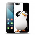 Дизайнерский пластиковый чехол для Huawei Honor 4X Пингвины