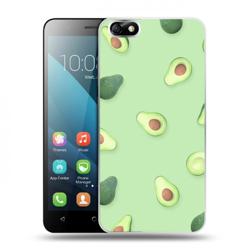Дизайнерский пластиковый чехол для Huawei Honor 4X Веселое авокадо