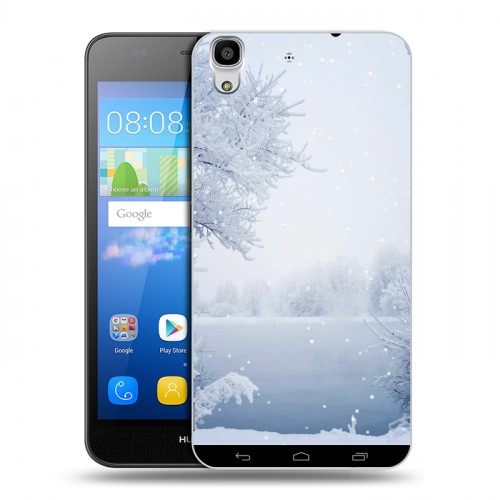 Дизайнерский пластиковый чехол для Huawei Y6 Зима