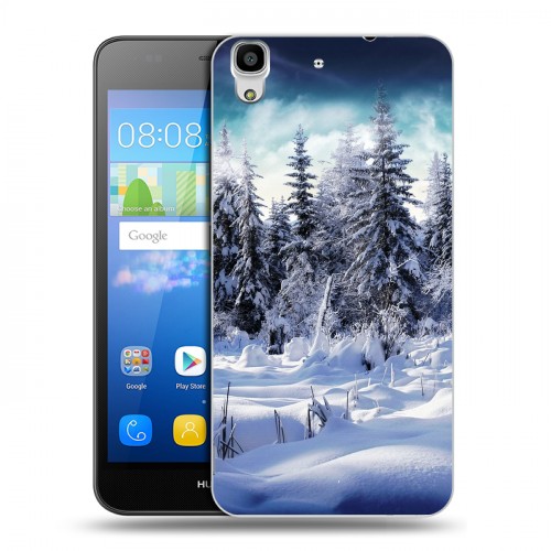 Дизайнерский пластиковый чехол для Huawei Y6 Зима