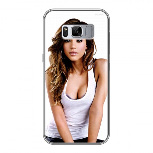 Дизайнерский силиконовый чехол для Samsung Galaxy S8 Plus Джессика Альба