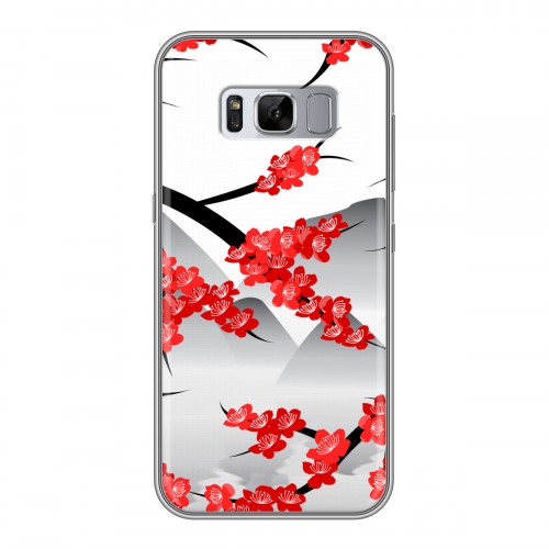 Дизайнерский силиконовый чехол для Samsung Galaxy S8 Plus Волшебная сакура