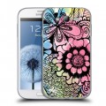 Дизайнерский пластиковый чехол для Samsung Galaxy Grand Цветочные текстуры