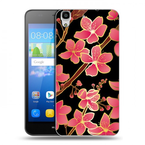 Дизайнерский пластиковый чехол для Huawei Y6 Люксовые цветы