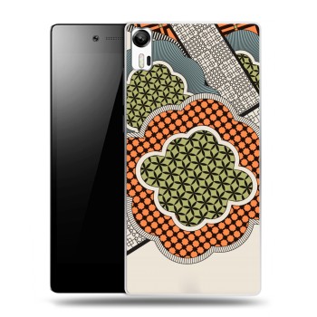 Дизайнерский силиконовый чехол для Lenovo Vibe Shot Индийские завитки (на заказ)