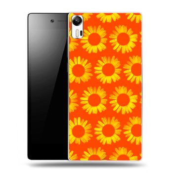 Дизайнерский силиконовый чехол для Lenovo Vibe Shot Монохромные цветы (на заказ)