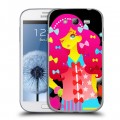 Дизайнерский пластиковый чехол для Samsung Galaxy Grand Неоновые фантазии