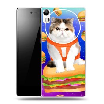 Дизайнерский силиконовый чехол для Lenovo Vibe Shot Космик кошки (на заказ)