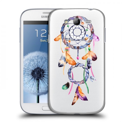 Полупрозрачный дизайнерский пластиковый чехол для Samsung Galaxy Grand Прозрачные обереги 3
